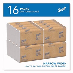 Scott 37490 8″ x 9.4″ 1-Ply Multi-Fold Towels – White (16/CT) New