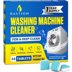 Washing Machine Cleaner Tablets 24 pack Powerful 24 Count (Pack of 1)