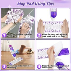 EHADOO Mop Pads Refills for Swiffer Power Mop: 20 Pcs Wet Dry 20