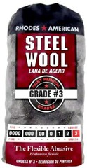 Rhodes American Paint Removal Steel Wool, Coarse Grade #3 – 12 Pads