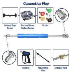Pressure Washer Extension Wand, 17 Inch Stainless Steel Power Washer Wand wit…