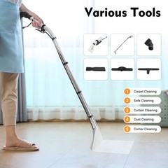 3-In-1 Commercial Carpet Cleaning Machine Vacuum Extractor Cleaner Machine 40L