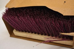 Push Broom Head Floor BWK 20336 Synthetic Bristles Wood Block Purple Threaded