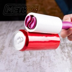Metkix Refill for Lint Rollers 8 8 Refills (Total 800 Sheets), Pink