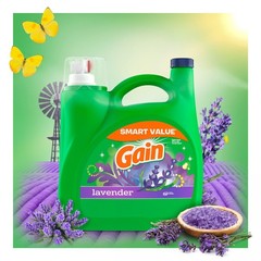 Gain Liquid Laundry Detergent, Lavender Scent, 154 fl 154 Fl Oz (Pack of 1)