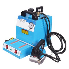 Commercial Electric Steam Iron with Boiler 110V For Dry Cleaner Curtain Blue
