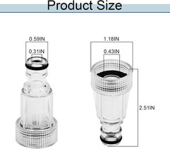 Pressure Washer Transparent Plastic Water Inlet Filter Power Washer Parts for T