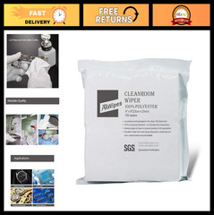 Lint-Free Cleanroom Wipes 9″x9″ – 150 Pcs Ultra-Soft Polyester Cloths, Laser Sea