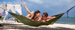 Camping Hammock with Mosquito Net, Lightweight Portable Double & Single Hammock