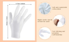 300 Pcs Cotton Gloves Bulk Lar Size for Men Women Inspect