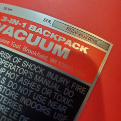 Milwaukee 0885-20 M18 FUEL 3-in-1 Backpack Vacuum Gen 1 Tool Only Open Box