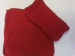 1000 industrial commercial shop rags cleaning towels red 14×14
