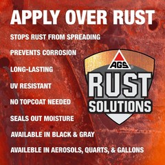 Rust Stop Spray Paint for Metal, 14oz Aerosol Can – Matte Black Finish, Epoxy…