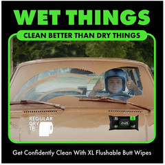 DUDE Wipes Herbal Relief Flushable Wipes 3 Pack 144 XL Wipes New