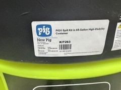 PIG KIT263 Spill Kit High Visibility 65 Gallon Kit – Oil, Coolant, Solvent+