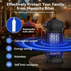 Xgayoo Bug Zapper Electric Mosquito Zapper Outdoor Fly Traps Indoor Outdoor