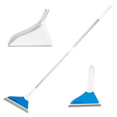 Helio Airbroom 3 Piece Kit All Surface Sweeper And Squeegee For Wet And Dry