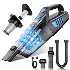 CKIKH Handheld Vacuum Cordless, 15000PA Strong Suction Hand Held Black & Blue