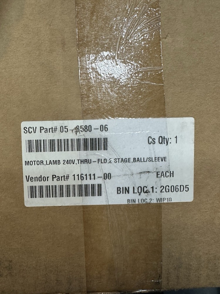 Ametek Part 116111-00 Motor Lamb 240V Thru Flo 2 Stage Ball Sleeve NEW FREESHIP