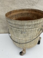 Vintage Geerpres Wringer Inc 2 Gallon Galvanized Mop Bucket Industrial Planter