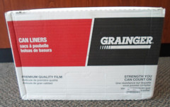 GRAINGER 31DK83 Trash Bags – 60 GAL Capacity, 38″ x 58″, 0.95 MIL, 100 PK, Black
