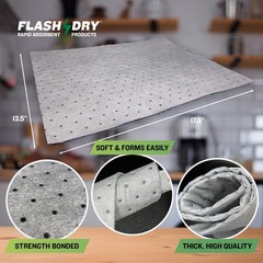 FlashDry – Universal Spill Absorbent Roll | 15” in x 144′ ft Oil and All Purpose