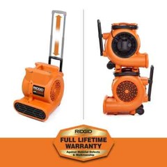 RIDGID 1625 CFM 3-Speed Portable Blower Fan Air Mover with Collapsible Handle