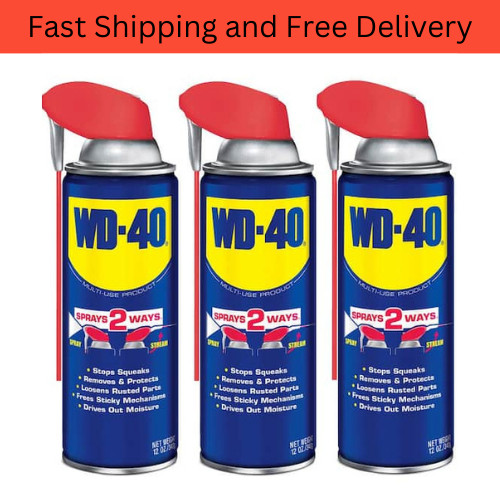 NEW Multi Purpose Original WD-40 Formula Lubricant Spray 3-PACK w/. Smart Straw