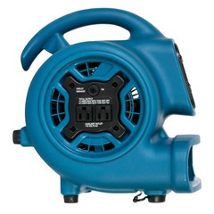 XPOWER P-260AT 115-Volt 1/4 HP 800-Cfm Scented Air Mover w/ Outlets, Blue