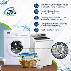 Washing Machine & Dishwasher Cleaner 48 Count (Pack of 1), White and blue