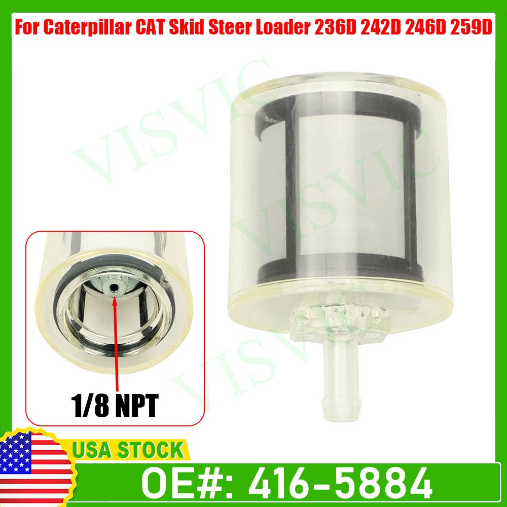 Fuel Filter for Caterpillar Skid Steer Loader 236D 242D 246D 259D 277D 279D/289D