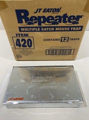 NEW Lot Of 12 JT Eaton 420 Multiple Catch Steel Repeater Mouse Traps FREE SHIP!