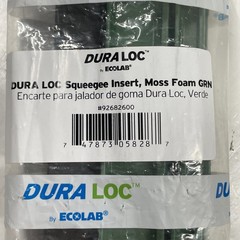 DuraLoc by EcoLab 92682600 22″ Black Rubber Green Squeegee Insert NEW SEALED