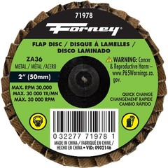 Quick Change Flap Disc, 36 Grit, 2 in – 11 Each FOR-71978