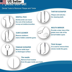 7pcs Dental Tools, Pick Teeth Cleaning Tools Hygiene true qualities