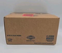 3 Pack Case Clorox Disinfecting Wipes 75ct 225 Total Fresh Scent Kills 99.9%