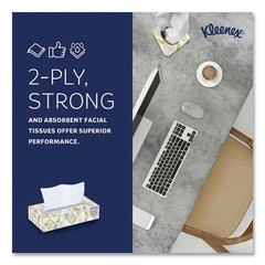 Kleenex 03076 2-Ply Facial Tissue for Business – White (12 Boxes/Carton) New