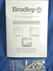 Bradley Aerix White 2902-287300 Hand Dryer Multi-Volt 110-240 Brand NEW