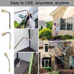 24″ Radiator Cleaning Wand With 25° Fan Nozzles +Pressure Washer Extension Wand