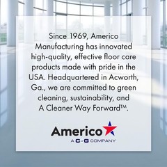 Americo Red Buffer Floor Pad, for Light Cleaning and Buffing, 14″x28″, 5