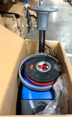 OpenBox BatteryPowered Walk Behind 15″ Brush FloorCleaning 8Gal FordableScrubber