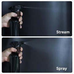 OFFIDIX Glass Spray Bottles for Cleaning,16 OZ 2 Pack Continuous Amber+Black