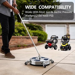 JaxonBilt 14 Inch Pressure Washer Surface Cleaner – Stainless stainless stell
