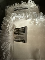 Lot of 6 Fas-Trak 28 1/2” Microfiber Flat Mop Head Finish Pad FT2835