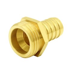 Hooshing 2PCS Garden Hose Male Adapter 5/8″ Barb x 3/4″ GHT