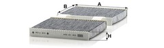 MANN-FILTER CUK 19 004 Cabin Air Filter with Activated Carbon
