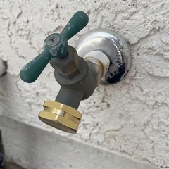 3 Pack garden hose caps with Washers, Brass Spigot Cap, 0.75 Inch, Golden