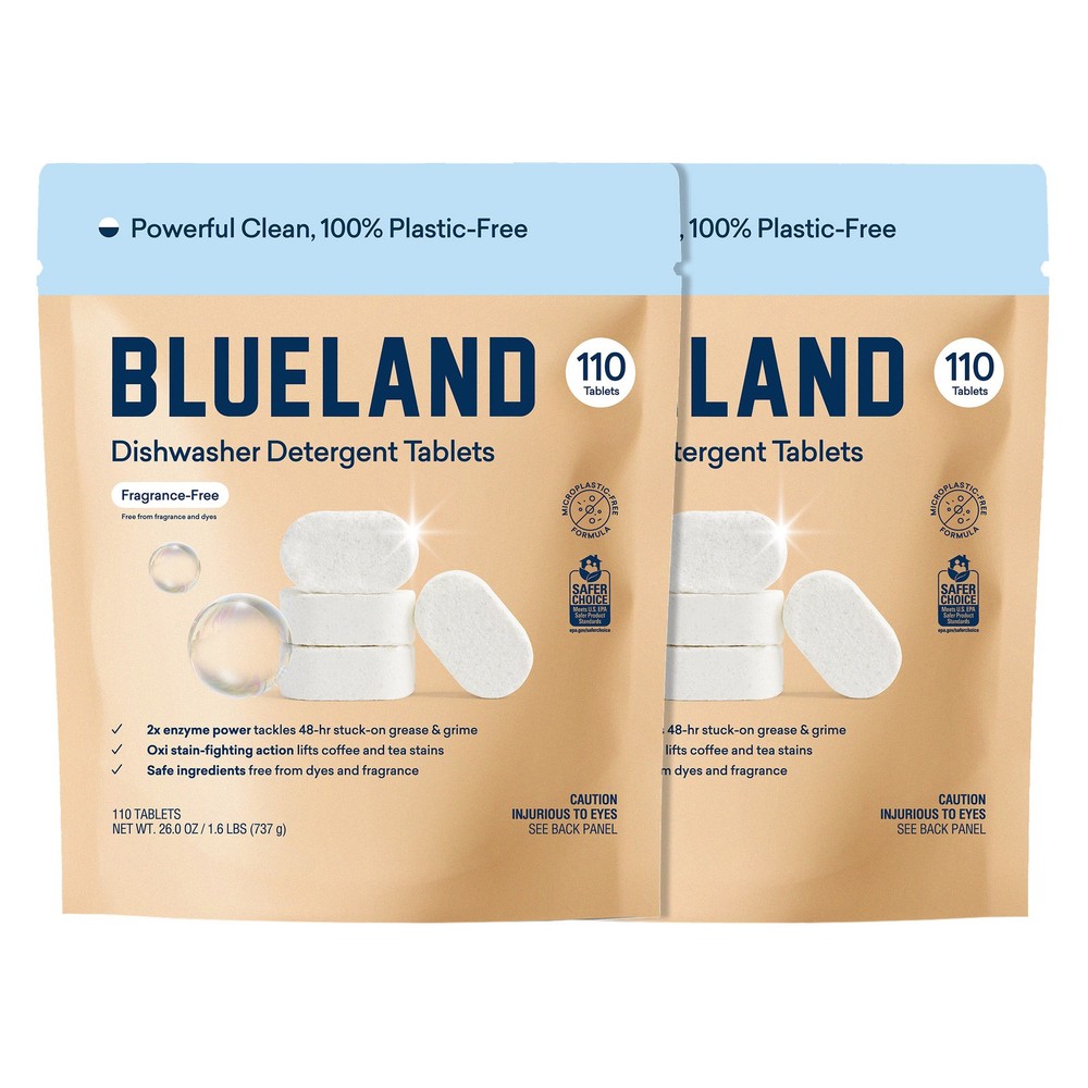 Fragrance-Free Dishwasher Tablets 220-Count Plastic-Free