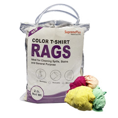 New Color Knit T-Shirt Rags for Wiping – 2 lbs. Bag Multipurpose Cleaning Cloths