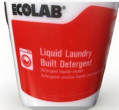 ECOLAB 6101849 Liquid Laundry Built Detergent – 5 Gallons